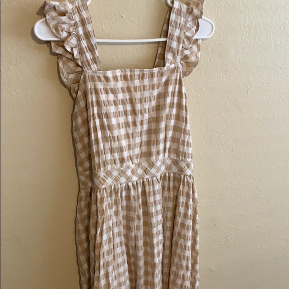 orange creek Dresses & Skirts - Orange Creek medium pinafore gingham dress